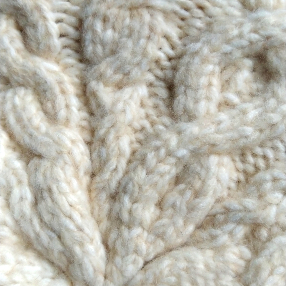 Chunky Cable Knit Beret Hat One Size NWT - Picture 5 of 5